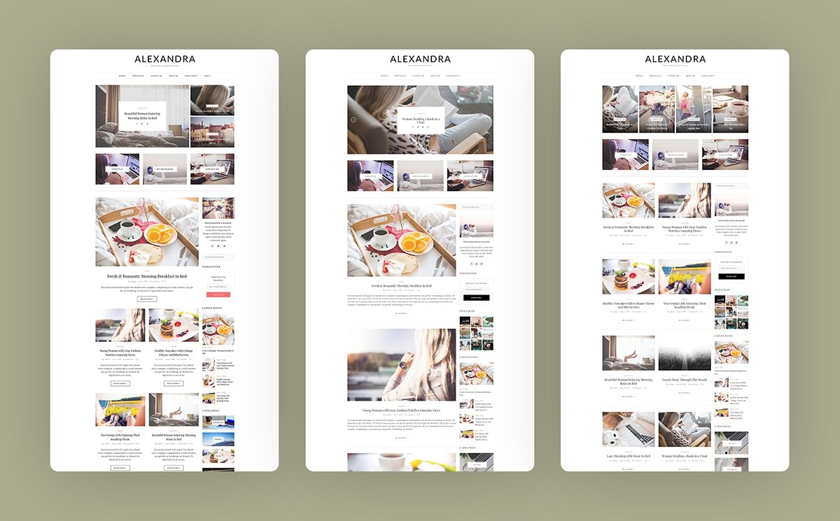 Alexandra - Perfect WordPress Theme for Creative Blogs