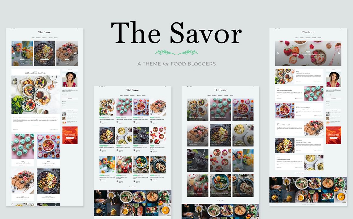 Savor - Recipe Food Blog WordPress Theme